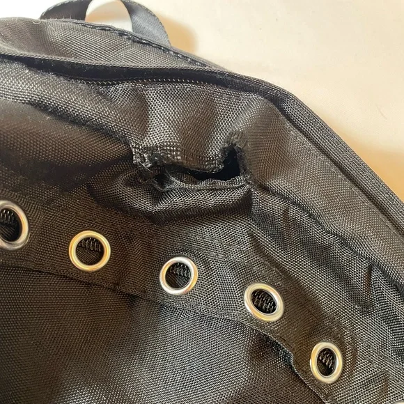 Victoria's Secret PINK Campus Backpack-Laptop Travel Book Bag Tote Black Grommet - Picture 5 of 5